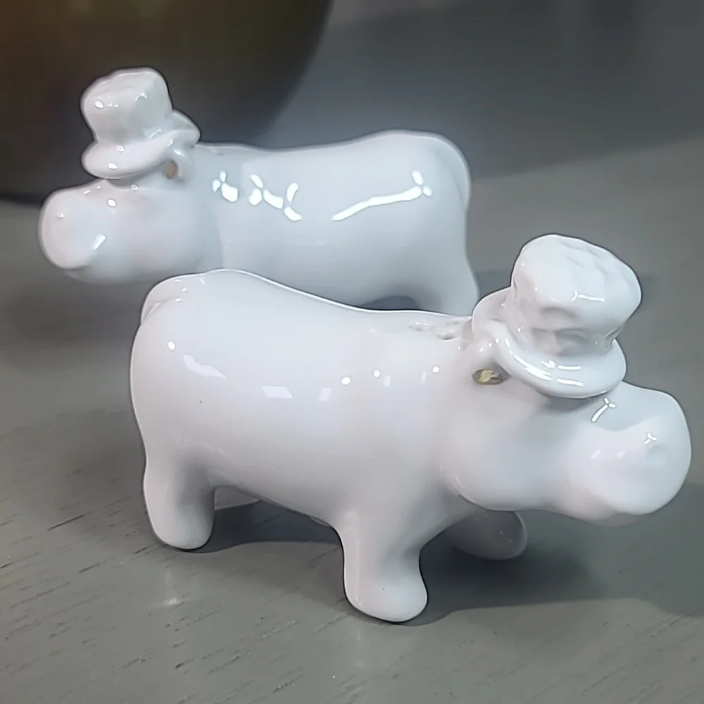 Target White Hippo Salt and Pepper Shakers